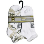 Wholesale - 6pk ARMY DIGI CAMO HC QTR SOCKS SIZE 9-11, UPC: 193159217976